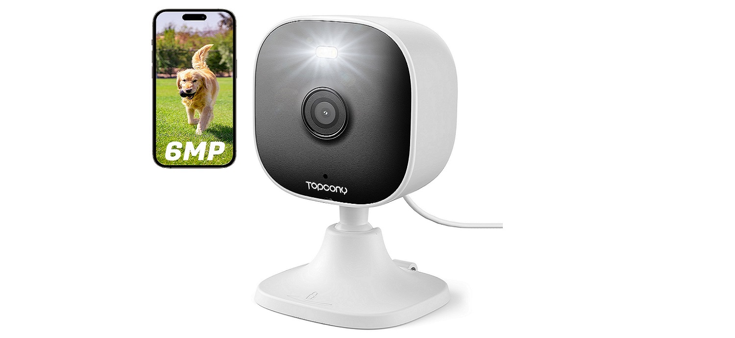 TOPCONY Indoor Security Camera 録画可能 カメラ Amazon.co.jp: Topcony【2.4Gと5G WiFi対応・400万画素】ペットカメラ
